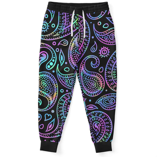 Black Paisley Rave Joggers