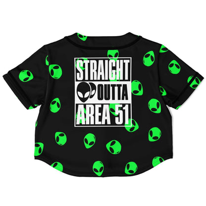 Straight outta area 51 Crop Top