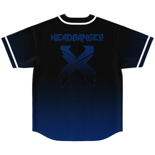 Excision Black Royal Crossed Blades Rave Baseball Jersey