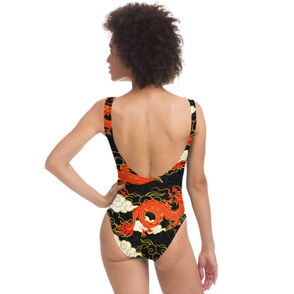Black Chinese Rave Swimsuit