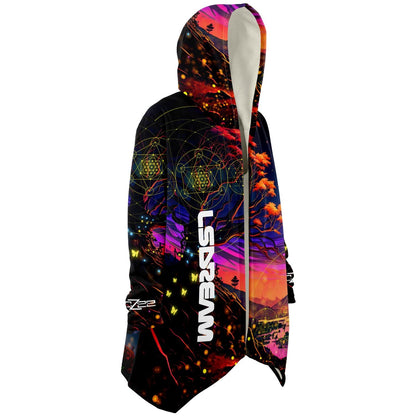 LSDREAM Black Psychedelic Dusk Rave Cloak