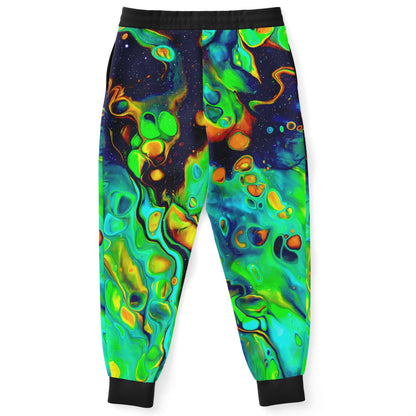 Green Fluid Acid Rave Joggers