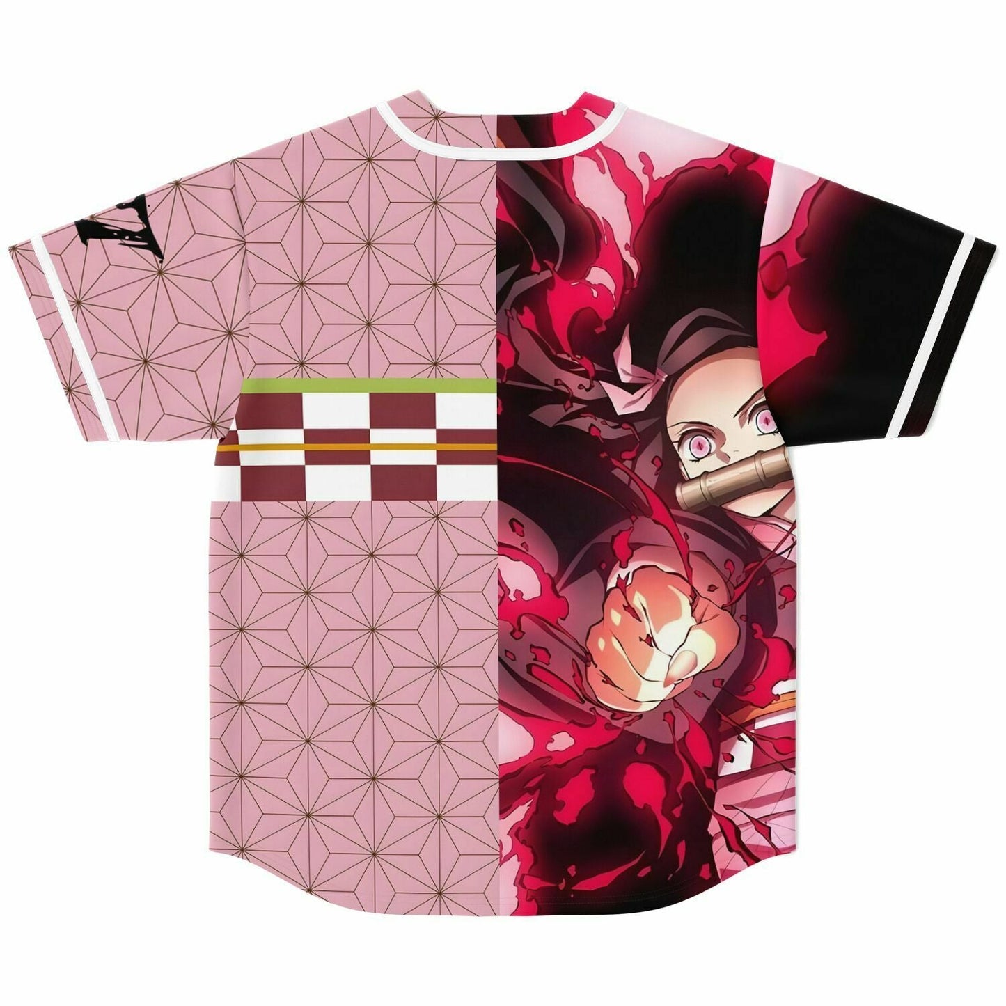 Pinks Reds Anime Girl Rave Baseball Jersey