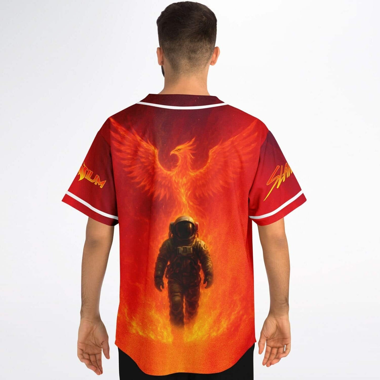 Deep Red Rave Baseball Jersey