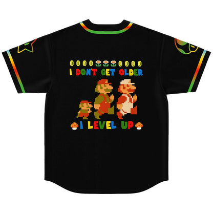 Black Super Mario Rave Baseball Jersey