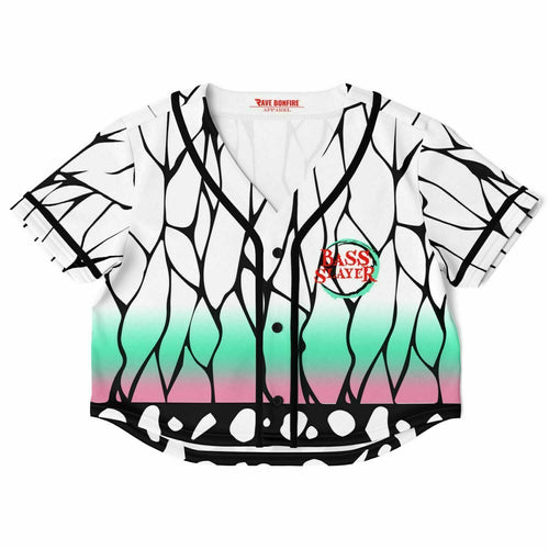 Demon slayer Cropped rave Cropped Rave Top Jersey