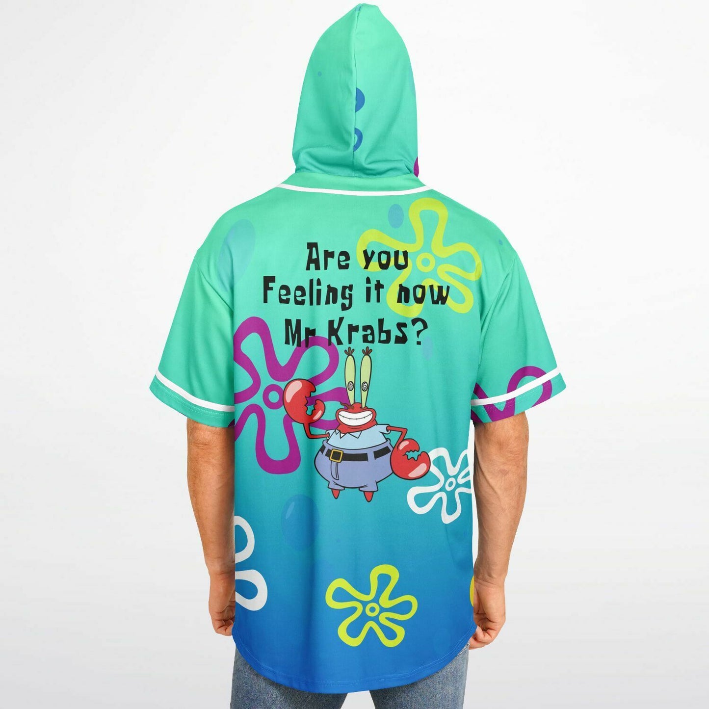 Subtronics Black Green Deep Space Rave Hooded Baseball Jersey