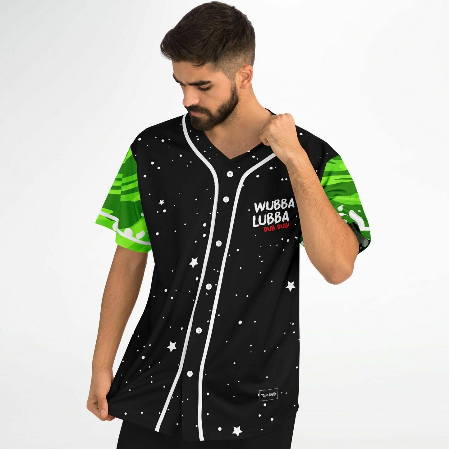 Black Rick Morty Rave Baseball Jersey