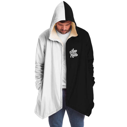 Marshmello Black White Dripping Smiley Rave Cloak