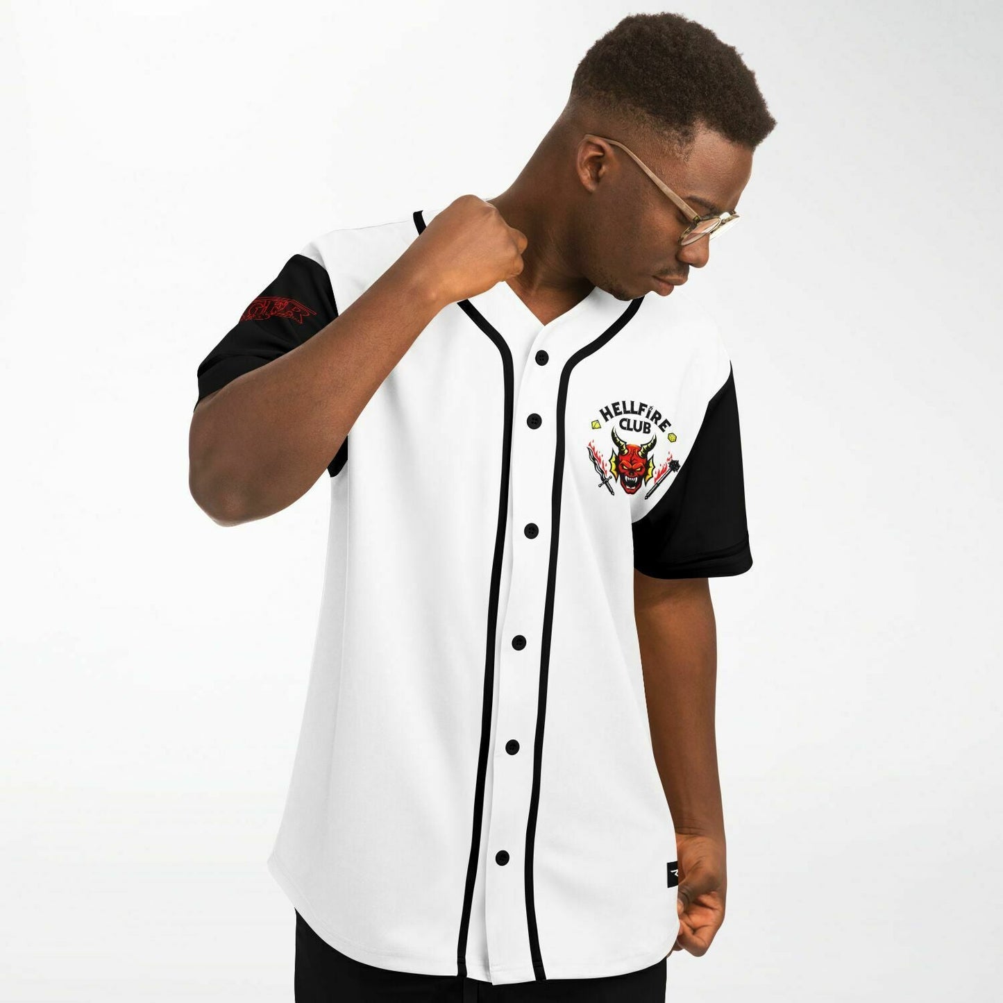 White Body ‘Hellfire Club’ Rave Baseball Jersey