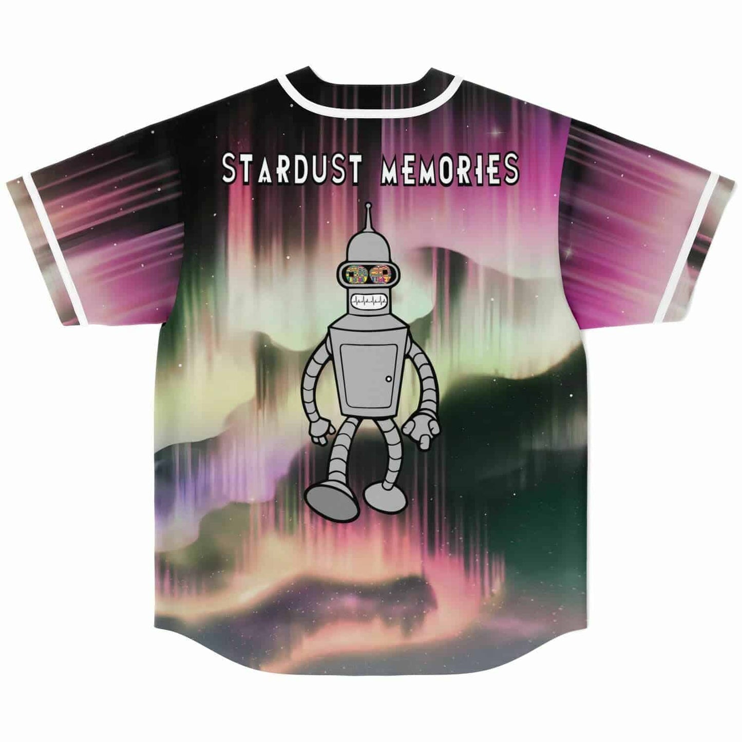 Black Aurora Borealis Rave Baseball Jersey