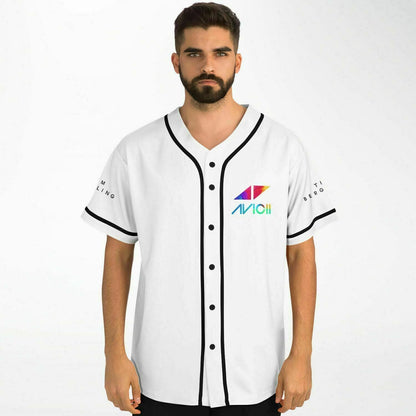 Avicii White Rave Baseball Jersey