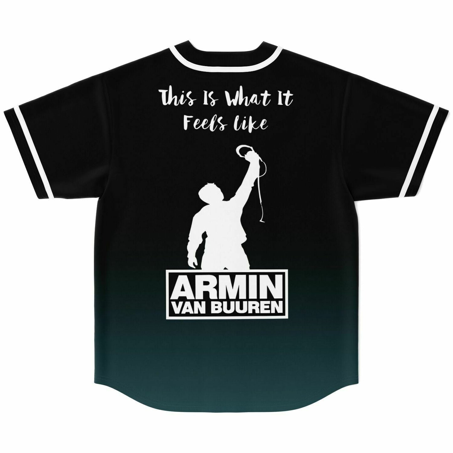 Armin van Buuren Black Dark Silhouette Performer Rave Baseball Jersey