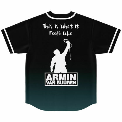 Armin van Buuren Black Dark Silhouette Performer Rave Baseball Jersey