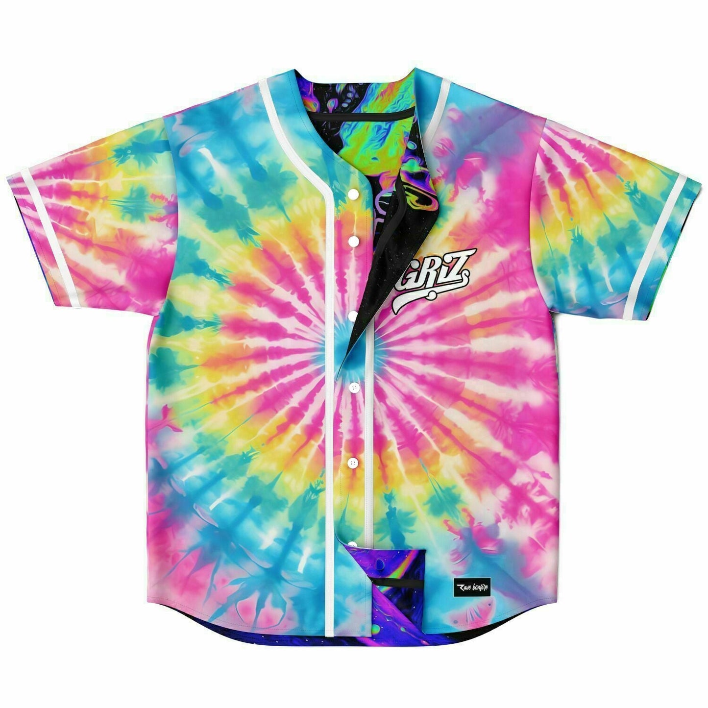 GRiZ Tie-Dye Galaxy Reversible Baseball Jersey