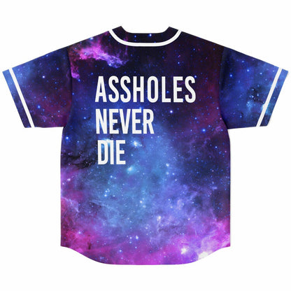 Purple Starry Galaxy Rave Baseball Jersey