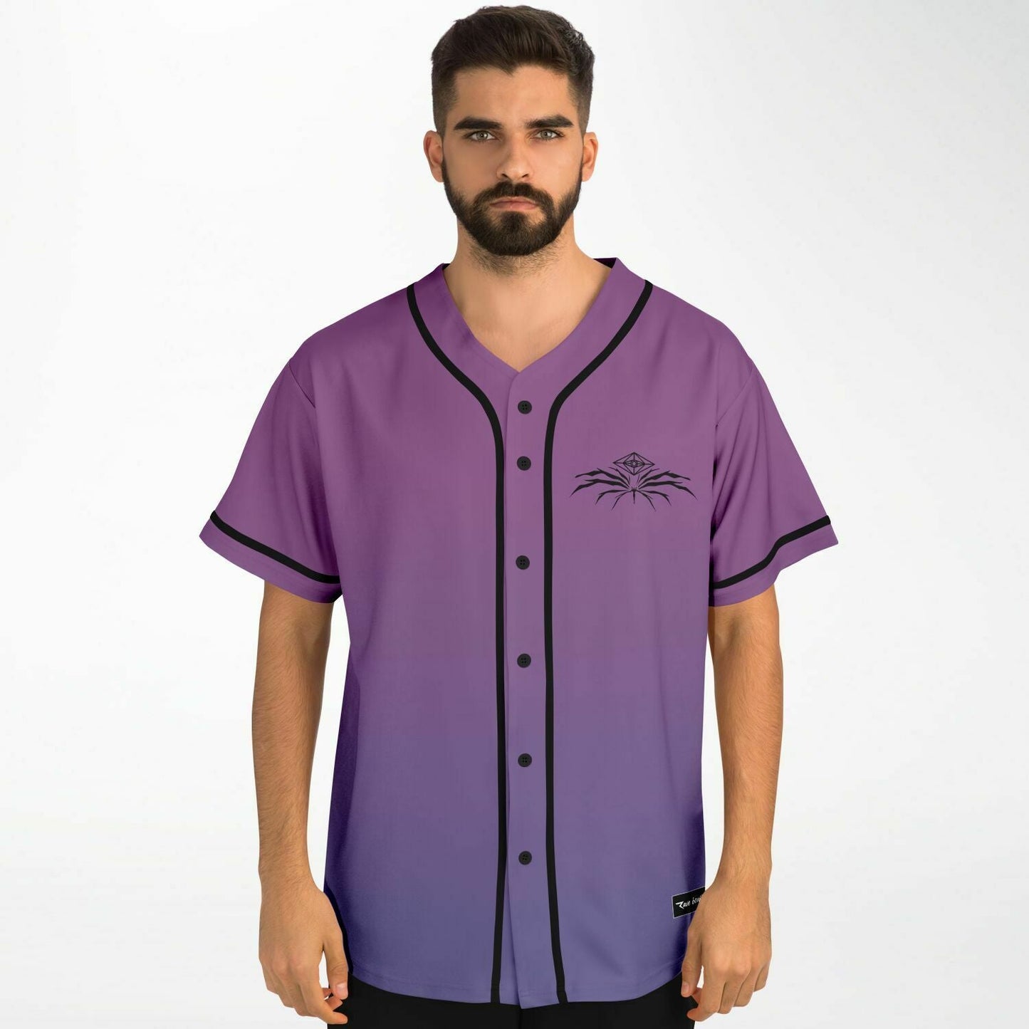 SLANDER Purple Lavender Tribal Rave Baseball Jersey