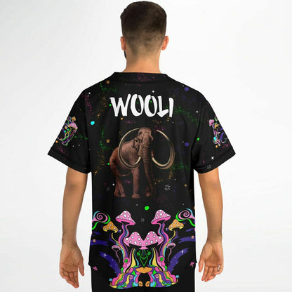 Wooli Black Galaxy Cosmic Starfield Rave Baseball Jersey