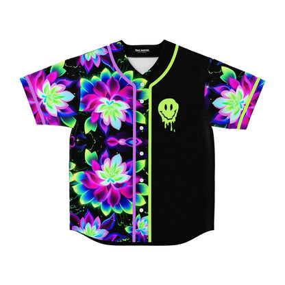 Zedd Black Glowing Neon Rave Baseball Jersey