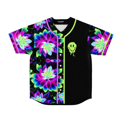Zedd Black Glowing Neon Rave Baseball Jersey
