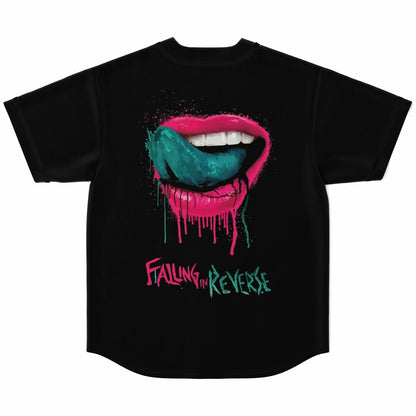 Black Teal Rave Baseball Jersey