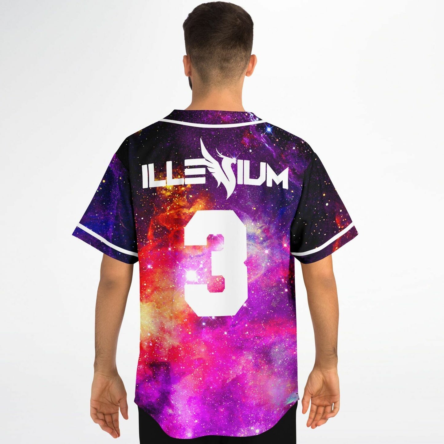 Illenium Purple Cosmic Galaxy Rave Baseball Jersey