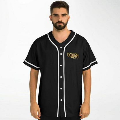 Timmy Trumpet Black Gold Script Rave Baseball Jersey