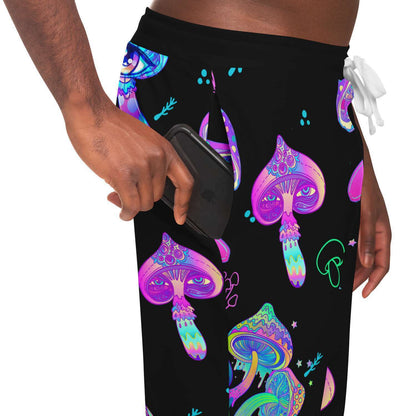 Black Psychedelic Magic Rave Joggers