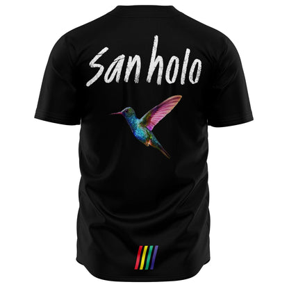 San Holo Black Rainbow Light Rave Baseball Jersey