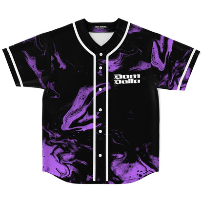 Dom Dolla Black Purple Ink Rave Baseball Jersey