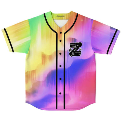 NGHTMRE x Zeds Dead Rainbow Aurora Soft Rave Baseball Jersey