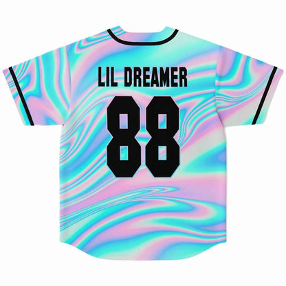 Anjunabeats Holographic Pastel Liquid Rave Baseball Jersey