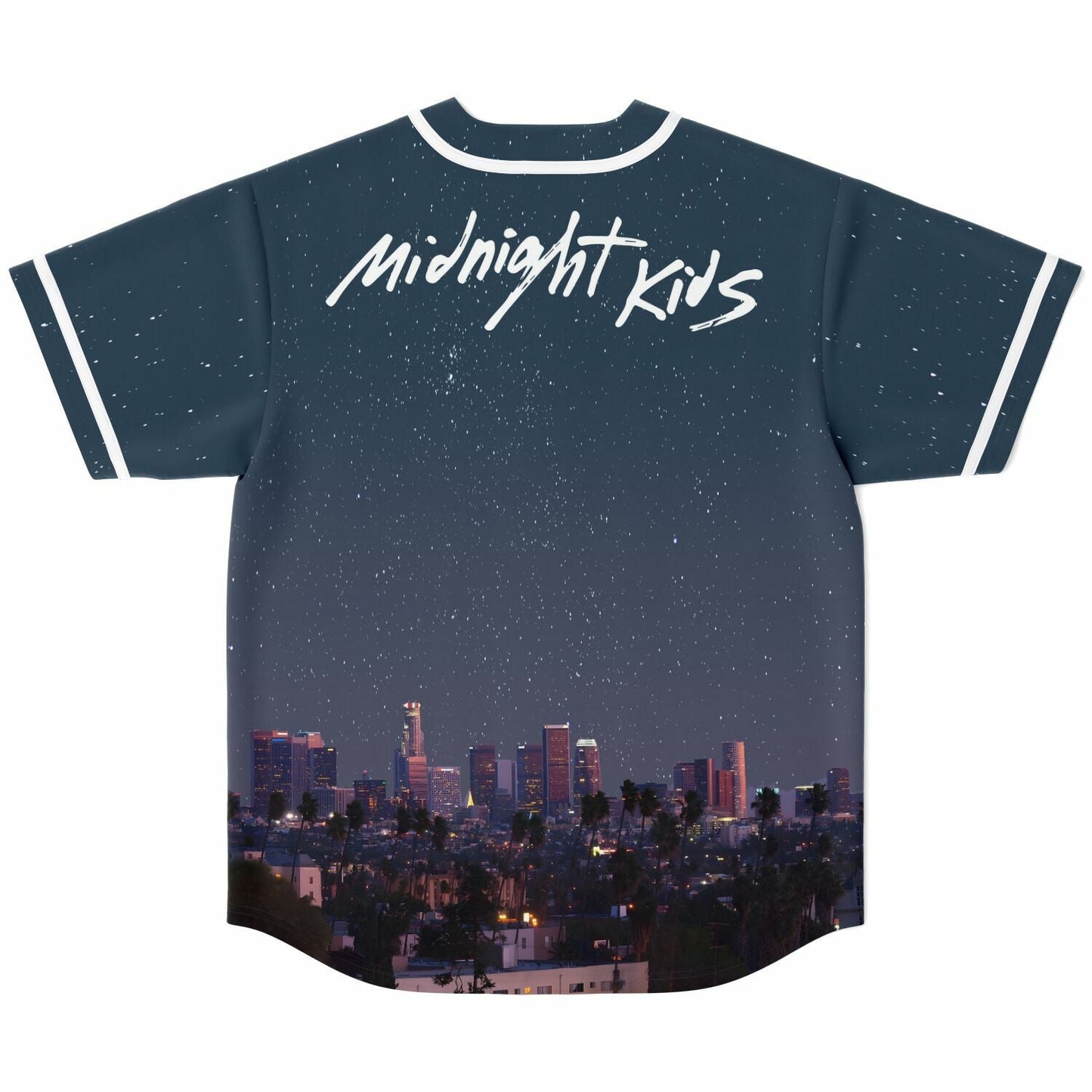 Midnight Kids Navy Starry Night Rave Baseball Jersey