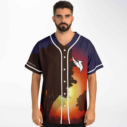 Illenium Warm Sunset Landscape Rave Baseball Jersey