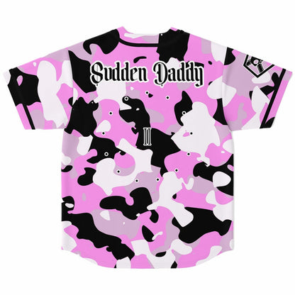 Marauda Pink Camo Rave Baseball Jersey