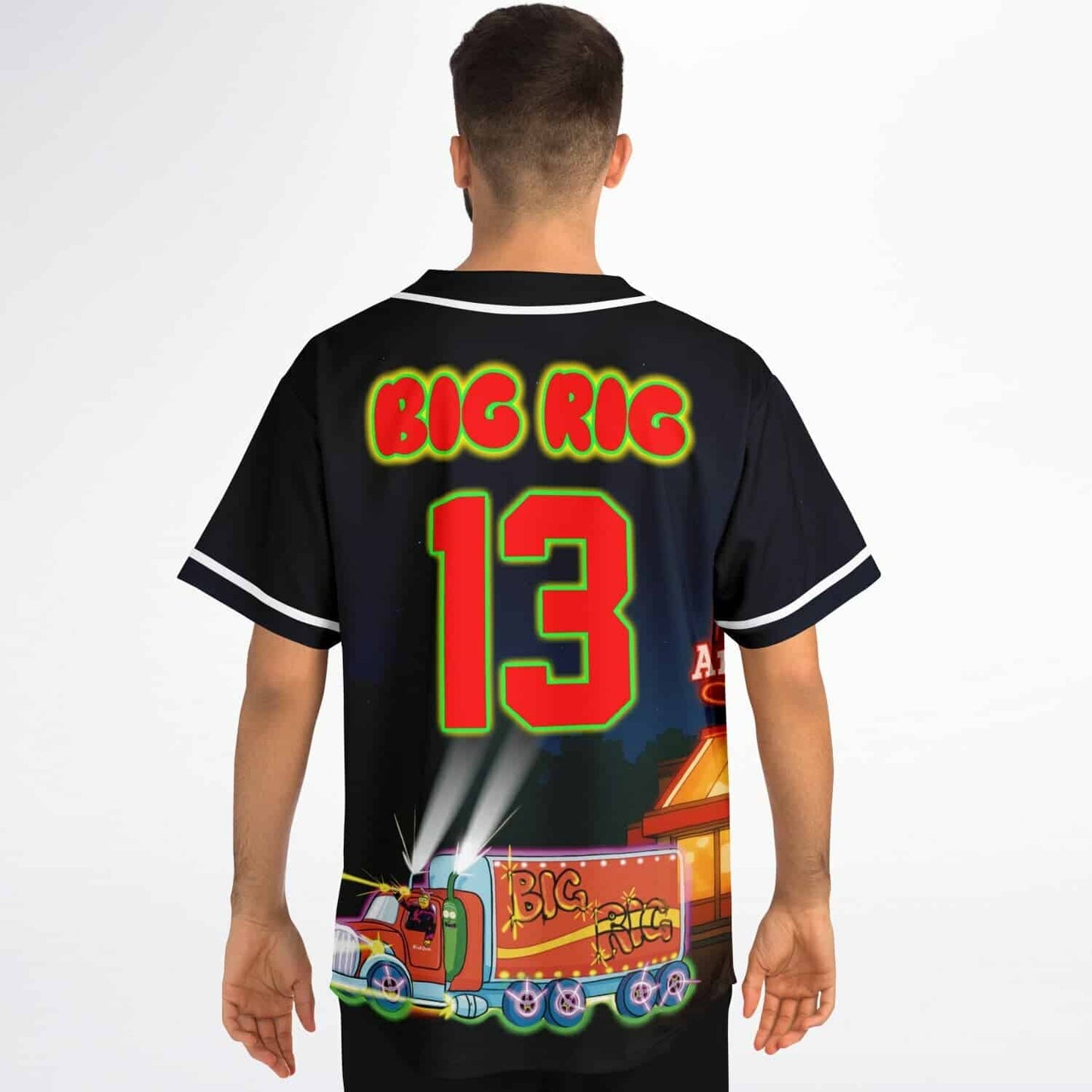 Dark Navy Arby’S Fast Rave Baseball Jersey
