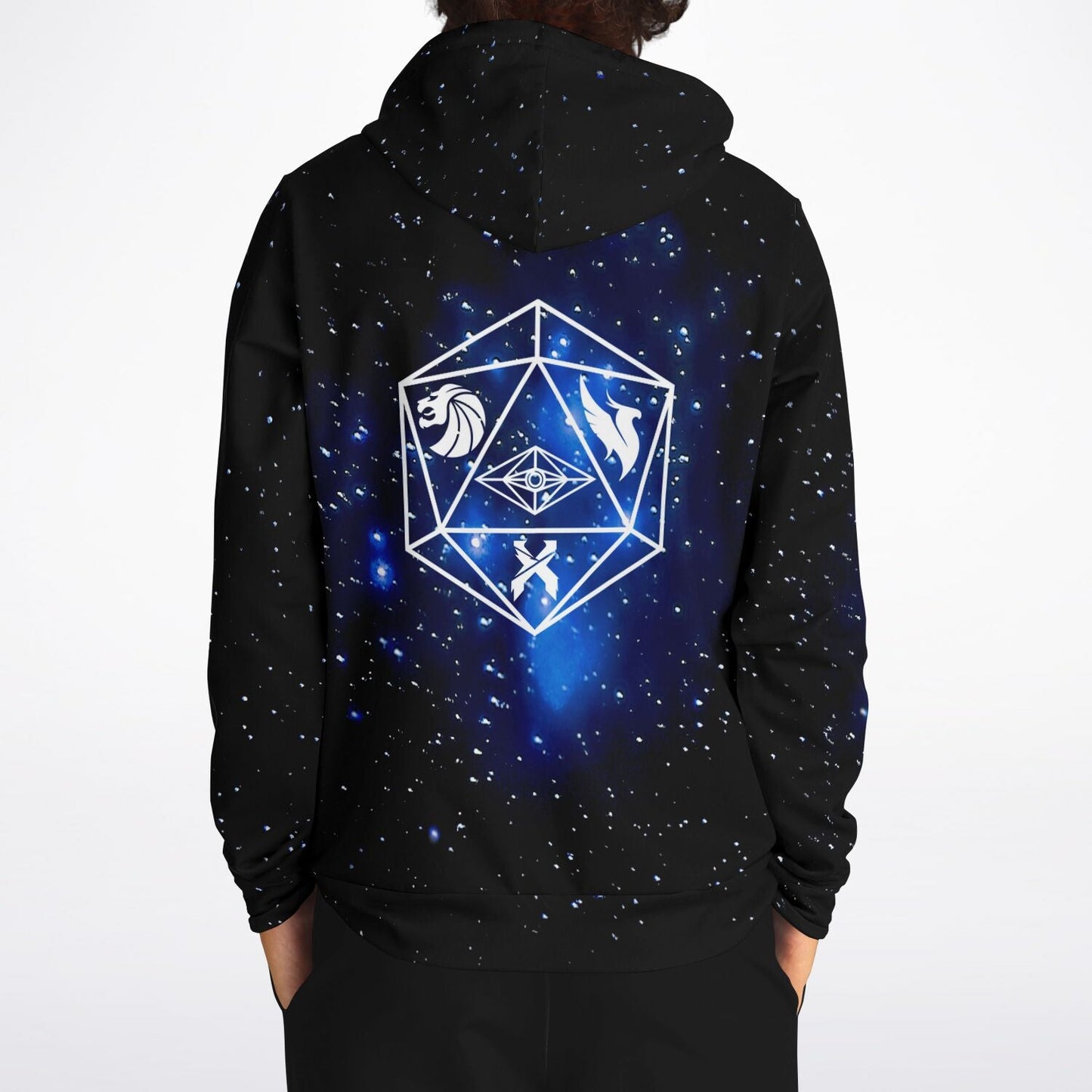 Galaxy Icosahedron Emblem Rave Hoodie