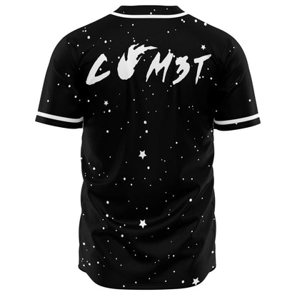CØM3T Black Night Sky Rave Baseball Jersey