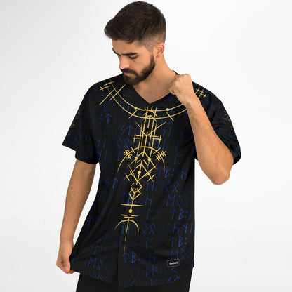 Black Norse Rave Baseball Jersey