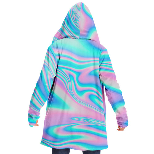 Pastel Holographic Iridescent Rave Cloak