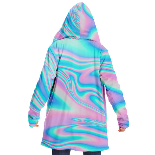 Pastel Holographic Iridescent Rave Cloak