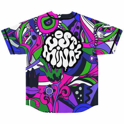 Lost Minds Hot Pink Psychedelic Swirling Rave Baseball Jersey