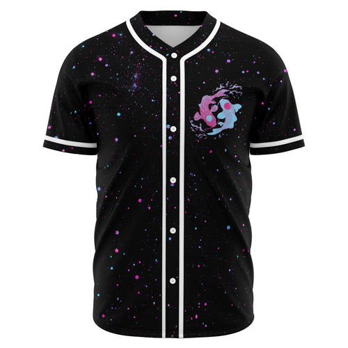 Black Starry Rave Baseball Jersey