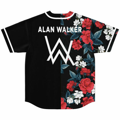 Alan Walker Black Split Rave Baseball Jersey