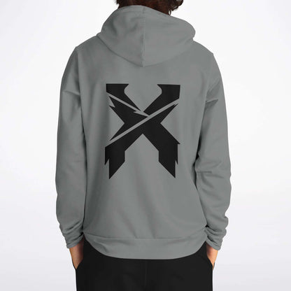 Excision Grey Sliced Logo Rave Hoodie