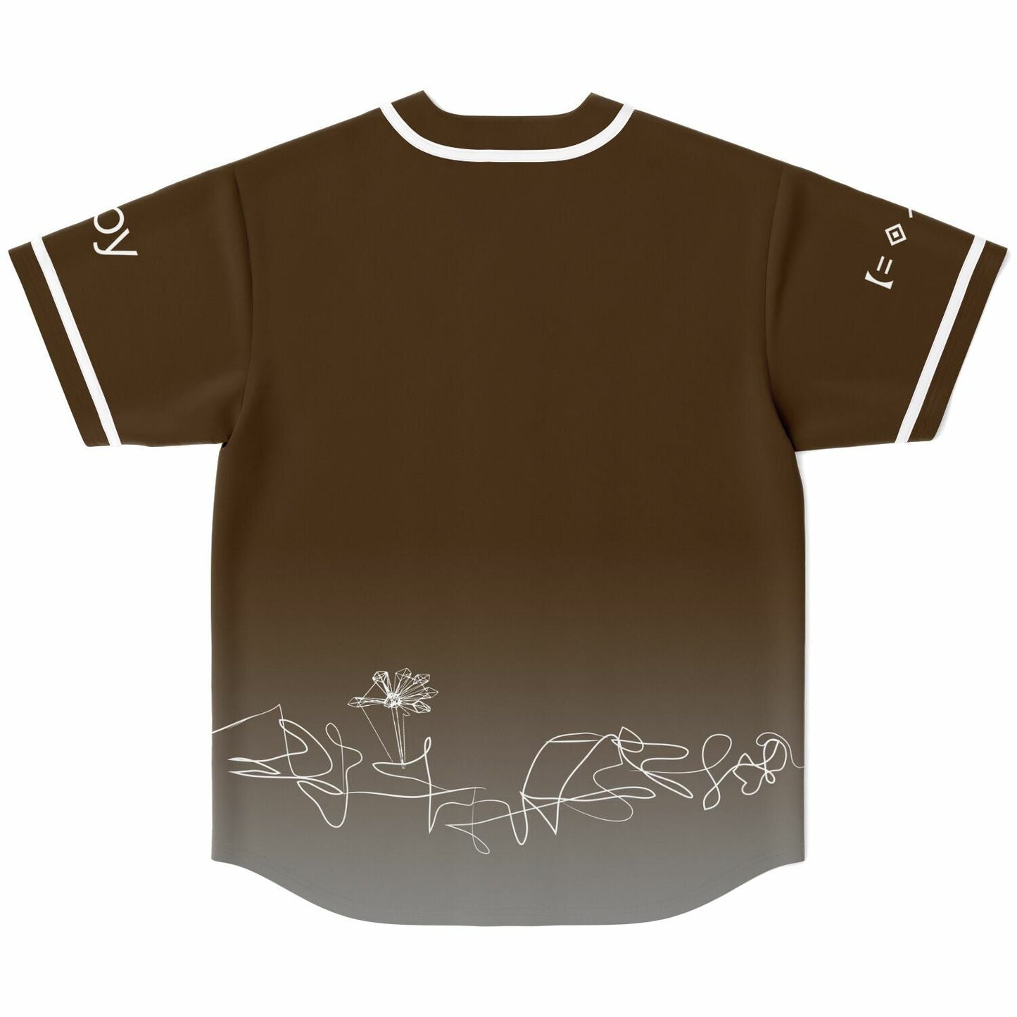 Porter Robinson Brown White Minimalist Single Rave Baseball Jersey