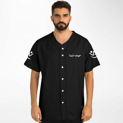 Black Minimal Wordmark Rave Baseball Jersey