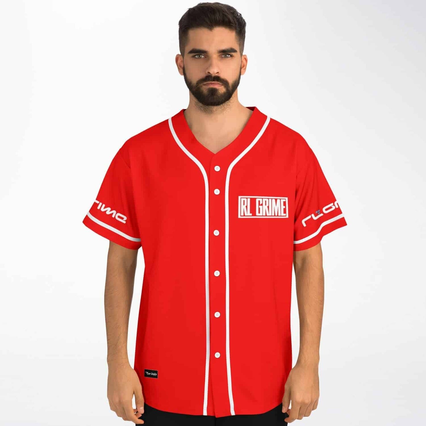 RL Grime Bright Red Exploding Rave Baseball Jersey