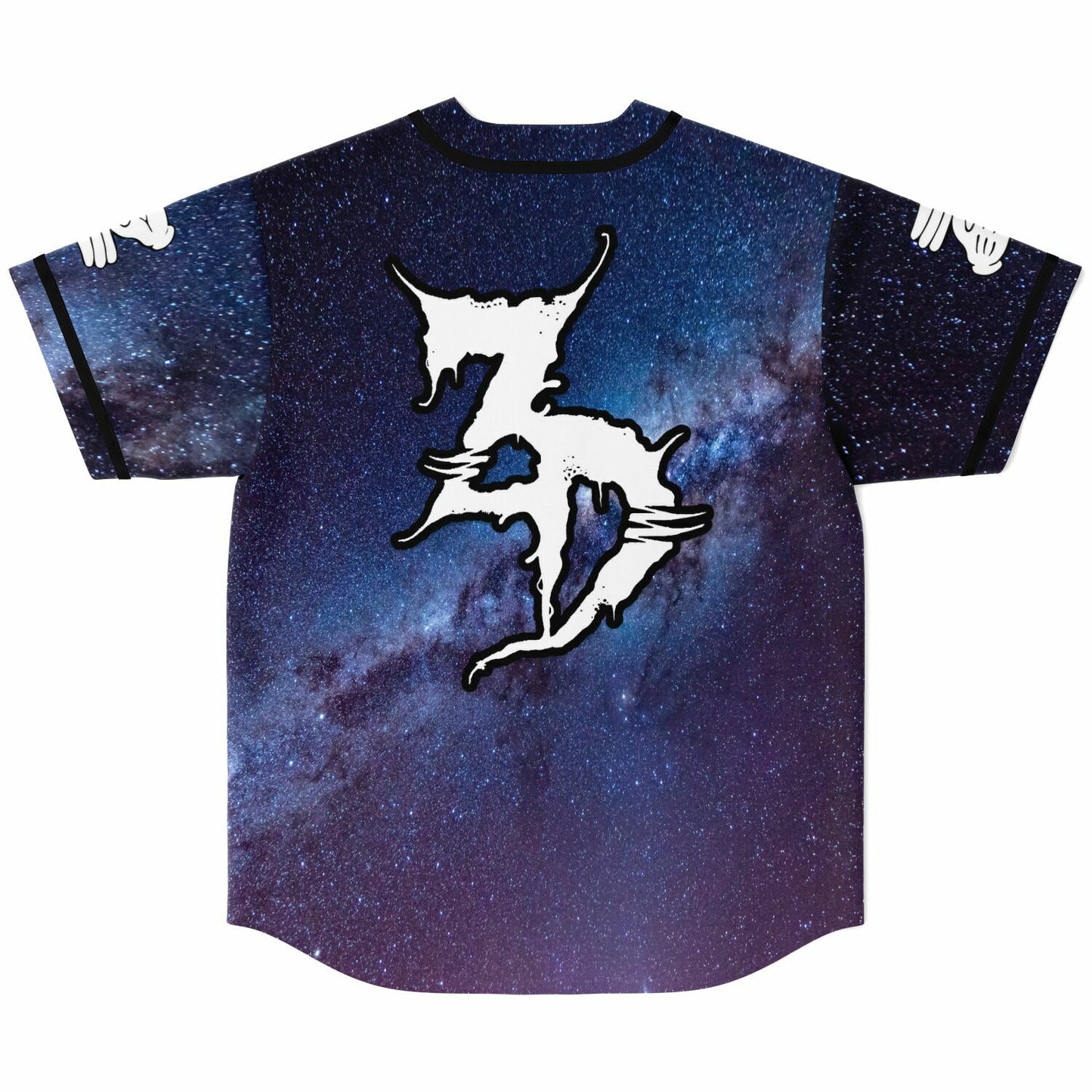 Zeds Dead Deep Blue Starfield Rave Baseball Jersey