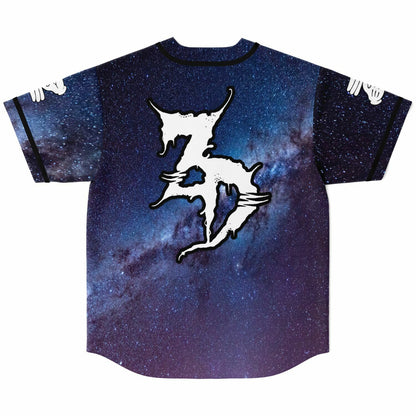 Zeds Dead Deep Blue Starfield Rave Baseball Jersey